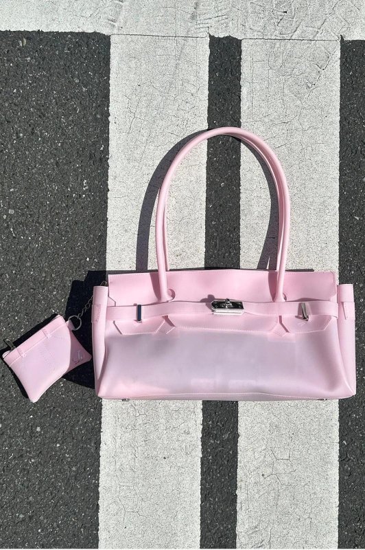 画像3: DEINET JELLY TWO-WAY BAG Y2K デイネット 2Way ジェリー バッグ ゼリー 透明 トート ハンドバッグ (3)