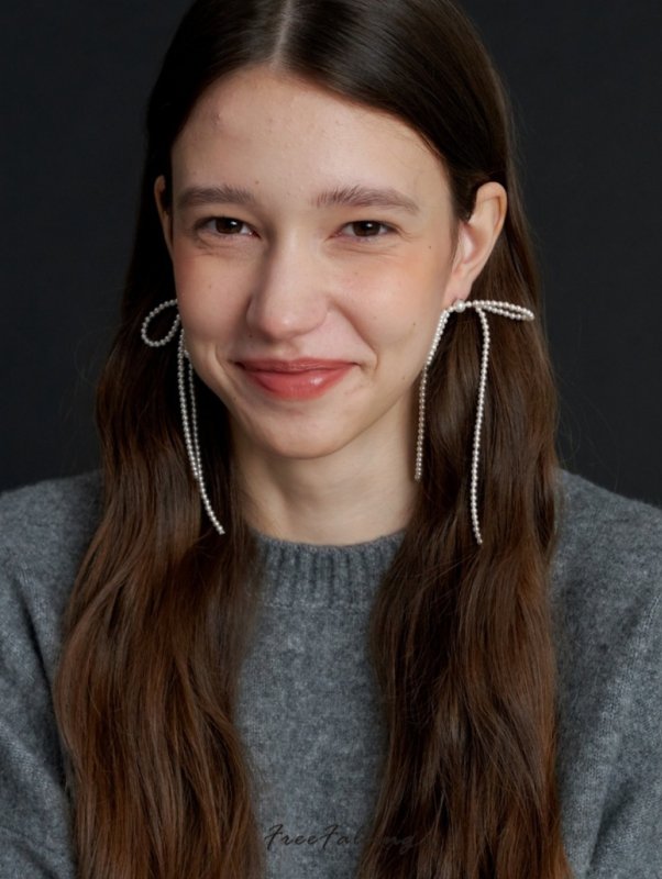 画像4: Pearl ribbon stud earrings, long tassel earrings　パールリボンスタッドピアスロングタッセルピアス イアリング (4)