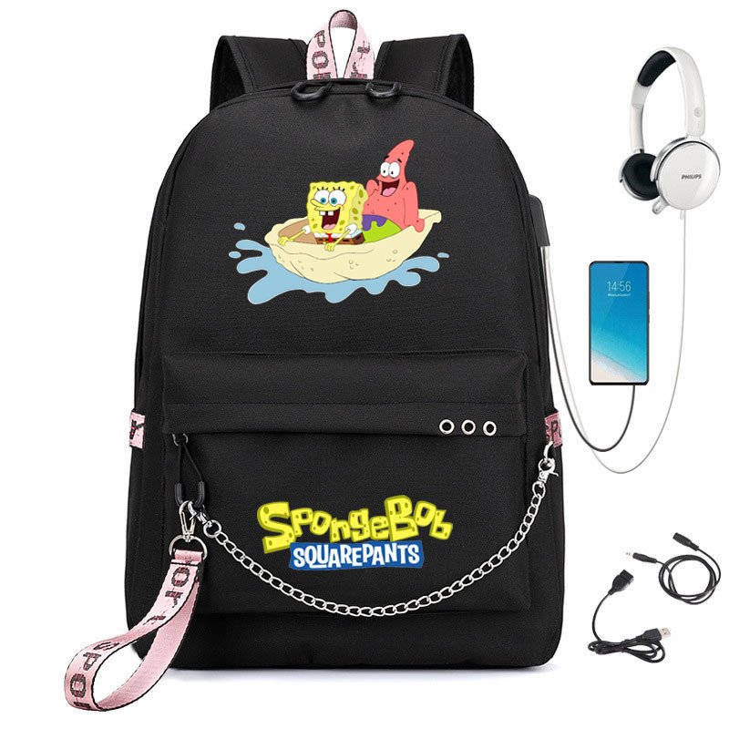 画像1: Spongebob & Patrick Backpack Bag  スポンジボブ＆パトリック リュックサック バックパック バッグ (1)