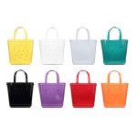 画像10: STUDDED JELLY TOTE BAG Y2K シリコン ジェリー バッグ ゼリー 透明 ビーチ トート ハンドバッグ (10)