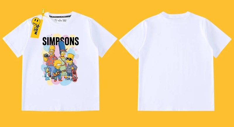 画像5: The Simpsons Family Print Short-Sleeve T-Shirt for Kids to Unisex Adults ユニセックス 男女兼用キッズシンプソンズファミリープリント半袖Tシャツ (5)