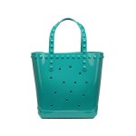 画像4: STUDDED JELLY TOTE BAG Y2K シリコン ジェリー バッグ ゼリー 透明 ビーチ トート ハンドバッグ (4)