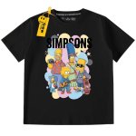 画像1: The Simpsons Family Print Short-Sleeve T-Shirt for Kids to Unisex Adults ユニセックス 男女兼用キッズシンプソンズファミリープリント半袖Tシャツ (1)