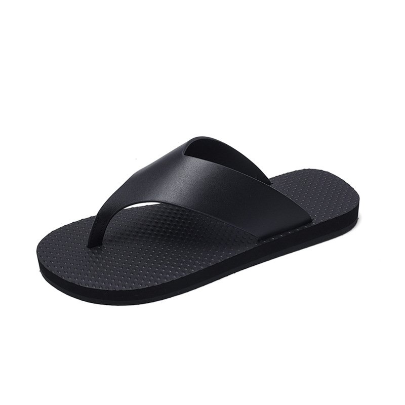 画像1: Flat resort thong beach sandals 　レザーフラットリゾートビーチトング サンダル  (1)