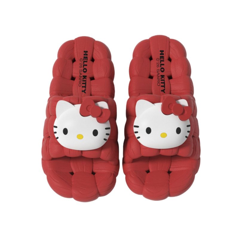 画像2: Hello Kitty Mesh Style Platform Sandalsshoes 　キティーメッシュスタイル厚底プラットフォームサンダル スリッパ  シューズ　 (2)