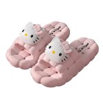 画像1: Hello Kitty Mesh Style Platform Sandalsshoes 　キティーメッシュスタイル厚底プラットフォームサンダル スリッパ  シューズ　 (1)