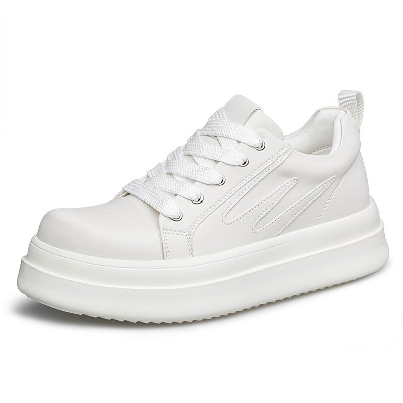 画像2: Big Head Leather Platform Lace-Up Sneakers Shoes　ユニセックス 男女兼用ビッグヘット厚底プラットフォームレースアップレザースニーカーシューズ (2)