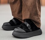 画像7: Men's Air-Cushioned Platform Sneakers Shoes　ユニセックス 男女兼用エアークッションベルト厚底プラットフォームレザースニーカーシューズ (7)