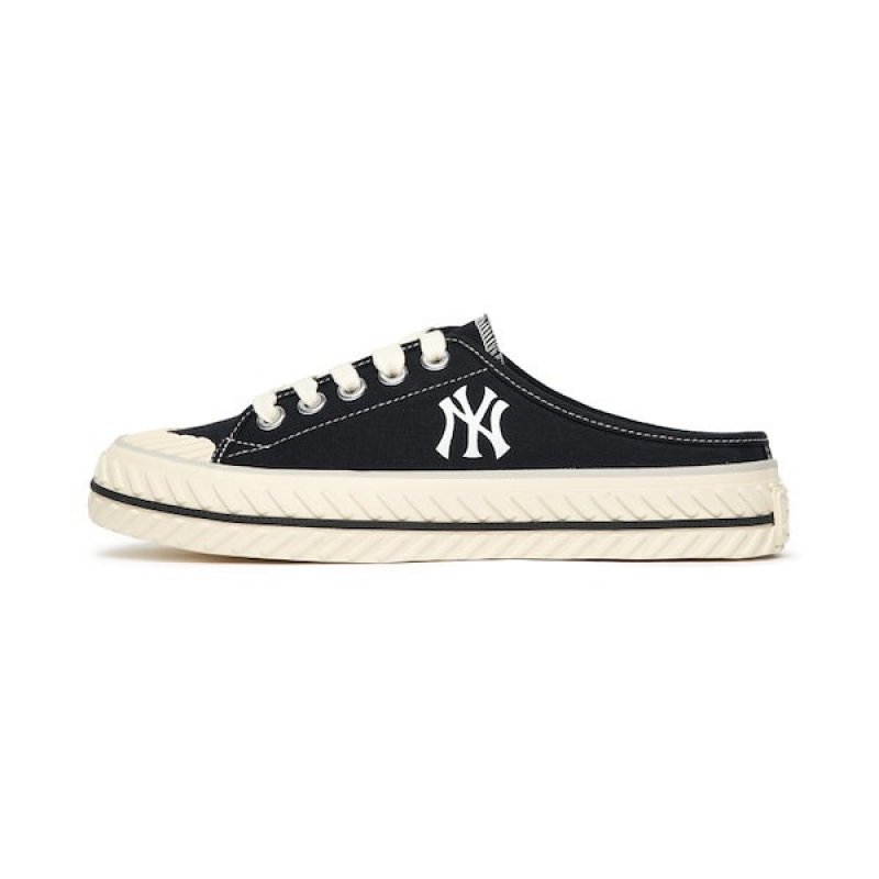 画像1: SALE セール NY lace-up canvas half basic sneakers   NY LA レースアップ キャンバスハーフスニーカー サンダル スリッパ (1)