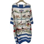画像2: New Women's Mickey Minny comic cartoon printed dress ミッキー ミニー グラフィックペイント ミディ丈 膝丈ワンピース ドレス (2)