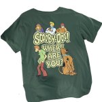 画像1: Scooby Doo  print Short-Sleeve T-Shirt  ユニセックス 男女兼用 スクービードゥープリントヴィンテージスタイルプリント半袖Tシャツ (1)