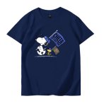 画像5: Snoopy & Woodstock x CHEEER Flag Short-Sleeve  T-Shirt ユニセックス 男女兼用スヌーピー＆ウッドストック×チアフラッグプリント半袖Tシャツ (5)