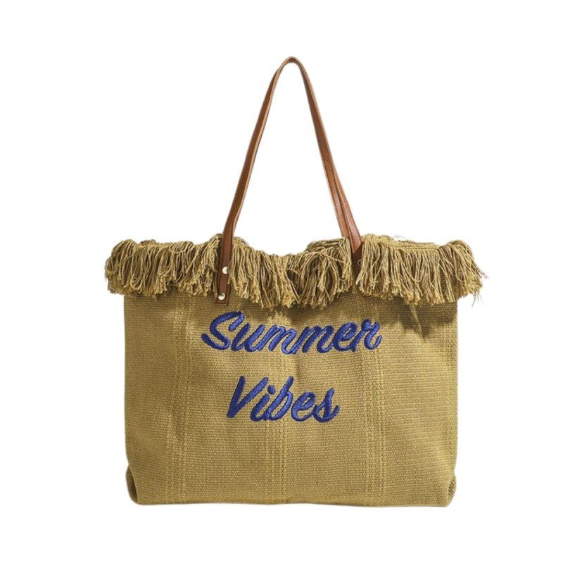 画像9: Fringe Leather Handle Tote Shoulder Bag　 フリンジレザーハンドルトートショルダーバッグ ハンドバッグ (9)