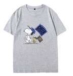 画像3: Snoopy & Woodstock x CHEEER Flag Short-Sleeve  T-Shirt ユニセックス 男女兼用スヌーピー＆ウッドストック×チアフラッグプリント半袖Tシャツ (3)