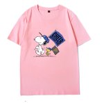 画像10: Snoopy & Woodstock x CHEEER Flag Short-Sleeve  T-Shirt ユニセックス 男女兼用スヌーピー＆ウッドストック×チアフラッグプリント半袖Tシャツ (10)
