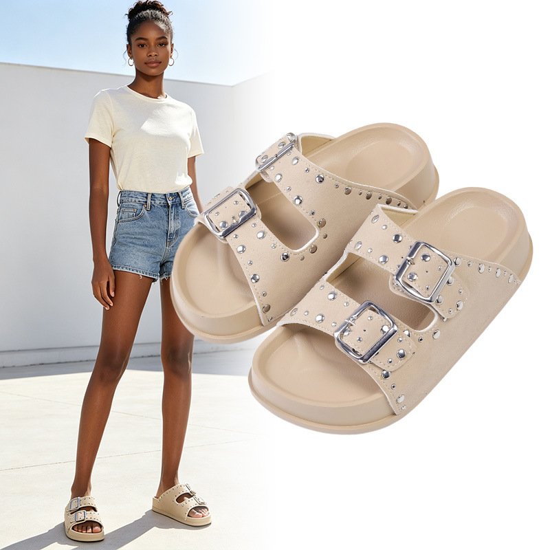 画像6: Studded Billiken Platform Sandals Slippers shoes 　スタッズ付きビリケン厚底プラットフォームサンダル スリッパ  シューズ　 (6)