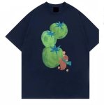 画像3: Green tomatoes and baby bears Short-Sleeve  T-Shirt  ユニセックス 男女兼用グリーントマト＆ベビーベアプリント半袖Tシャツ (3)