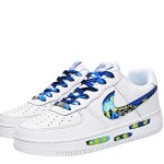 画像1: Starry Sky Swoosh Leather Lace-Up Sneakers Shoes　ユニセックス 男女兼用スターリースカイスウォッシュレースアップレザースニーカーシューズ (1)