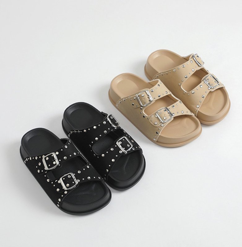 画像5: Studded Billiken Platform Sandals Slippers shoes 　スタッズ付きビリケン厚底プラットフォームサンダル スリッパ  シューズ　 (5)