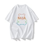 画像2: NASA x Silhouette Bear Short-Sleeve  T-Shirt  ユニセックス 男女兼用ナサNASA×シルエットベアプリント半袖Tシャツ (2)