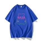 画像4: NASA x Silhouette Bear Short-Sleeve  T-Shirt  ユニセックス 男女兼用ナサNASA×シルエットベアプリント半袖Tシャツ (4)