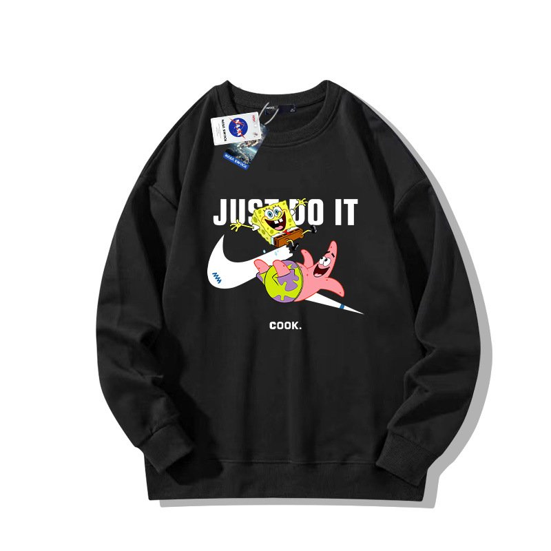 画像6: Brokne JUST DO IT Later × Spongebob & Patrick print Sweat shirt ユニセックス 男女兼用 JUST DO IT Later スポンジボブ ＆ パトリック ブロークン スウォッシュプリント トレーナー (6)