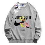 画像2: Brokne JUST DO IT Later × Spongebob & Patrick print Sweat shirt ユニセックス 男女兼用 JUST DO IT Later スポンジボブ ＆ パトリック ブロークン スウォッシュプリント トレーナー (2)