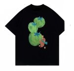 画像1: Green tomatoes and baby bears Short-Sleeve  T-Shirt  ユニセックス 男女兼用グリーントマト＆ベビーベアプリント半袖Tシャツ (1)