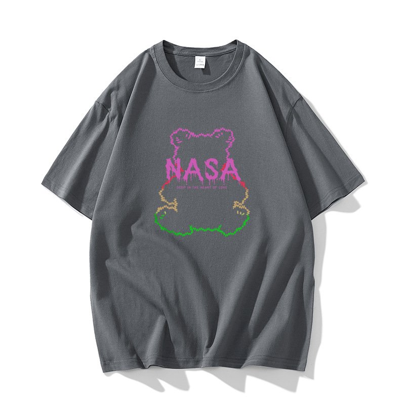 画像7: NASA x Silhouette Bear Short-Sleeve  T-Shirt  ユニセックス 男女兼用ナサNASA×シルエットベアプリント半袖Tシャツ (7)