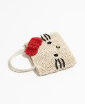画像6: Kitty PVC Knit Square Tote Shoulder Crossbody Mini Bag　 キティーＰＶＣ編みスクエアトートショルダー クロスボディミニバッグ (6)