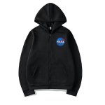 画像6: NASA logo zip-up hoodie Hoodie Sweatshirt ユニセックス男女兼用 ナサプリントジップアップスウェットパーカー トレーナー  (6)