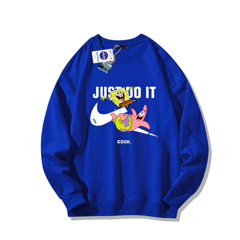 画像5: 25 JUST DO IT Later × Spongebob & Patrick print Sweat shirt ユニセックス 男女兼用 JUST DO IT Later スポンジボブ ＆ パトリック ブロークン スウォッシュプリント トレーナー (5)