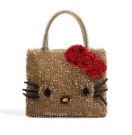 画像2: Kitty PVC Knit Square Tote Shoulder Crossbody Mini Bag　 キティーＰＶＣ編みスクエアトートショルダー クロスボディミニバッグ (2)