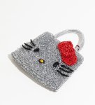 画像4: Kitty PVC Knit Square Tote Shoulder Crossbody Mini Bag　 キティーＰＶＣ編みスクエアトートショルダー クロスボディミニバッグ (4)