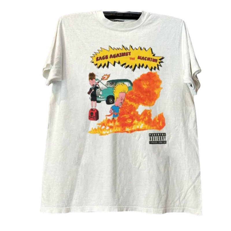 画像1: Beavis & Butt-Head Vintage Style Short-Sleeve  T-Shirt  ユニセックス 男女兼用ビーバス＆バットヘッド ヴィンテージスタイルプリント半袖Tシャツ (1)