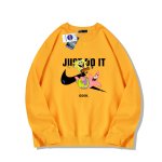 画像2: 25 JUST DO IT Later × Spongebob & Patrick print Sweat shirt ユニセックス 男女兼用 JUST DO IT Later スポンジボブ ＆ パトリック ブロークン スウォッシュプリント トレーナー (2)