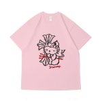 画像6: Hello Kitty x Cross Print round neck short sleeve T-shirt  ユニセックス 男女兼用 キティー×クロス プリントラウンドネック Tシャツ (6)