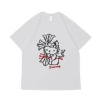 画像5: Hello Kitty x Cross Print round neck short sleeve T-shirt  ユニセックス 男女兼用 キティー×クロス プリントラウンドネック Tシャツ (5)