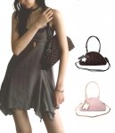 画像6: Leopard print polka dot dumpling tote shoulder underarm bag　 レオパードドットダンプリングトートショルダー アンダーアームバッグ (6)