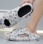 画像3:  Unisex Paisley bandana pattern EVA sandal slippers   男女兼用 ペイズリーバンダナプリントEVAサンダルスリッパシャワー ビーチサンダル シューズ (3)