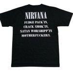 画像2: Nirvana Illustration Vintage StylePrint round neck short sleeve T-shirt  ユニセックス 男女兼用ニルヴァーナイラストヴィンテージスタイル プリントラウンドネック Tシャツ (2)
