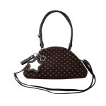 画像4: Leopard print polka dot dumpling tote shoulder underarm bag　 レオパードドットダンプリングトートショルダー アンダーアームバッグ (4)