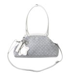 画像3: Leopard print polka dot dumpling tote shoulder underarm bag　 レオパードドットダンプリングトートショルダー アンダーアームバッグ (3)
