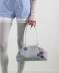 画像5: Leopard print polka dot dumpling tote shoulder underarm bag　 レオパードドットダンプリングトートショルダー アンダーアームバッグ (5)