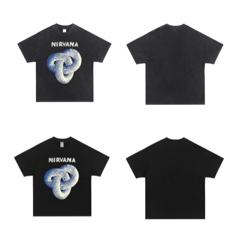 画像3: Unisex Vintage Design NIRVANA Mobius Printed T-shirt  男女兼用 ユニセックス ヴィンテージ デザイン ニルヴァーナメビウスプリント Tシャツ  (3)