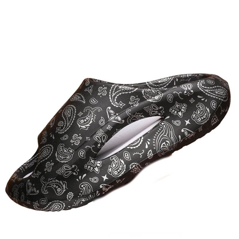 画像2:  Unisex Paisley bandana pattern EVA sandal slippers   男女兼用 ペイズリーバンダナプリントEVAサンダルスリッパシャワー ビーチサンダル シューズ (2)