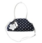 画像1: Leopard print polka dot dumpling tote shoulder underarm bag　 レオパードドットダンプリングトートショルダー アンダーアームバッグ (1)