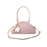 画像2: Leopard print polka dot dumpling tote shoulder underarm bag　 レオパードドットダンプリングトートショルダー アンダーアームバッグ (2)