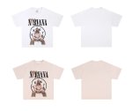 画像3: Nirvana Kurt Cobain & Smile Print round neck short sleeve T-shirt  ユニセックス 男女兼用ニルヴァーナカートコバーン&スマイルヴィンテージスタイル プリントラウンドネック Tシャツ (3)