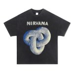 画像2: Unisex Vintage Design NIRVANA Mobius Printed T-shirt  男女兼用 ユニセックス ヴィンテージ デザイン ニルヴァーナメビウスプリント Tシャツ  (2)